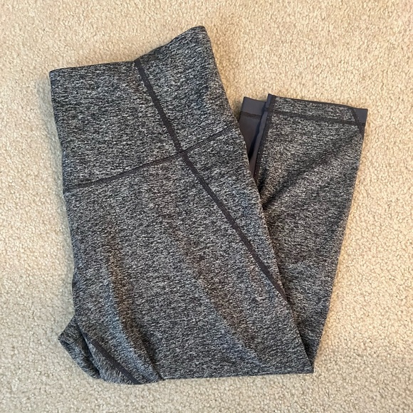 Zella Charcoal Heather Crop Leggings - Picture 2 of 5